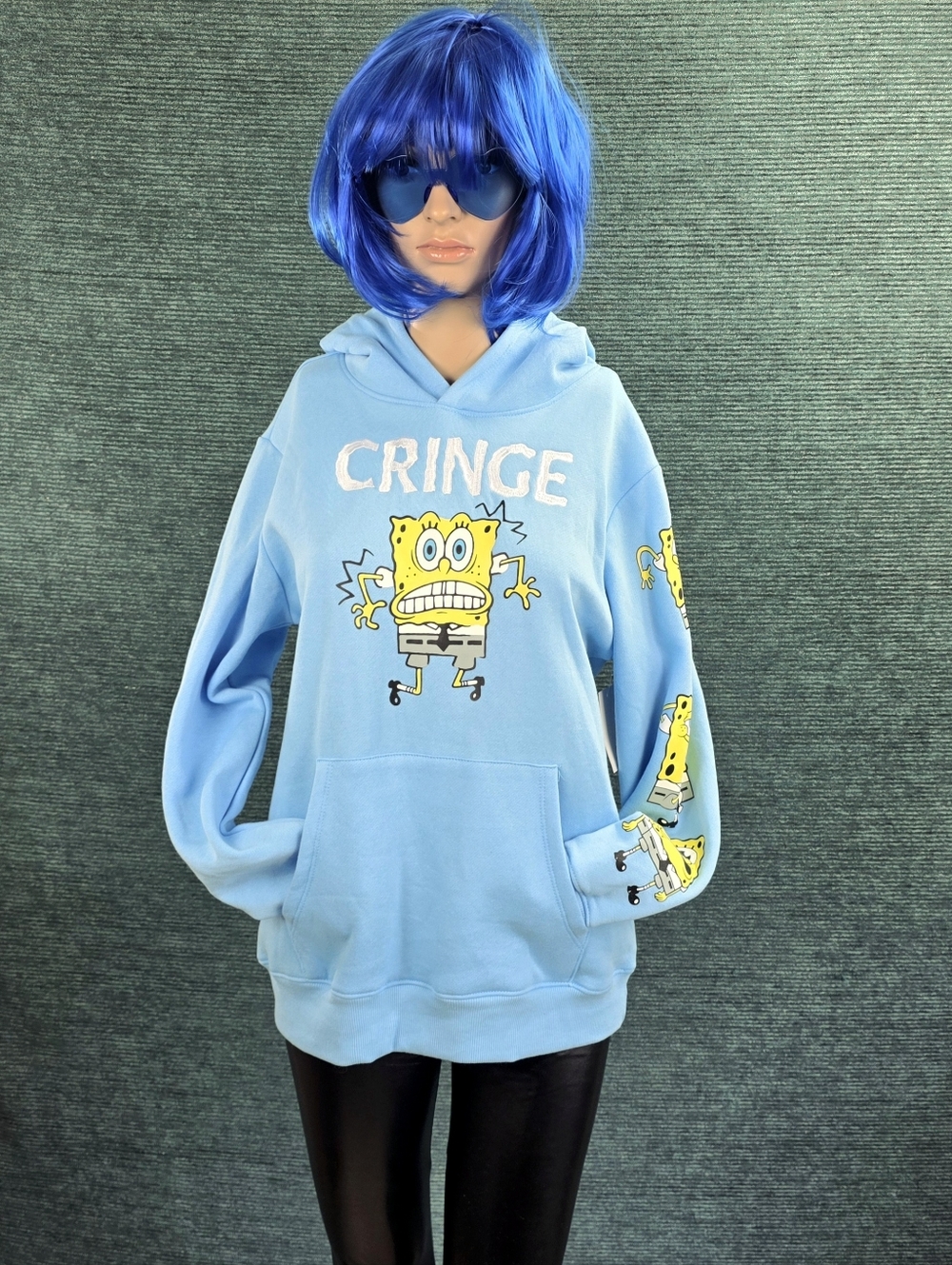 Spongebob Cringe Hoodie Youth/Big Kid Size 14-16 - Picture 2 of 12